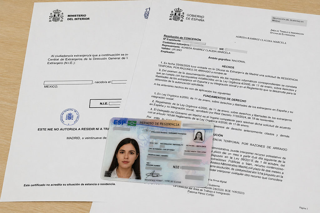 Diferencia entre NIE TIE y autorización de residencia en España.